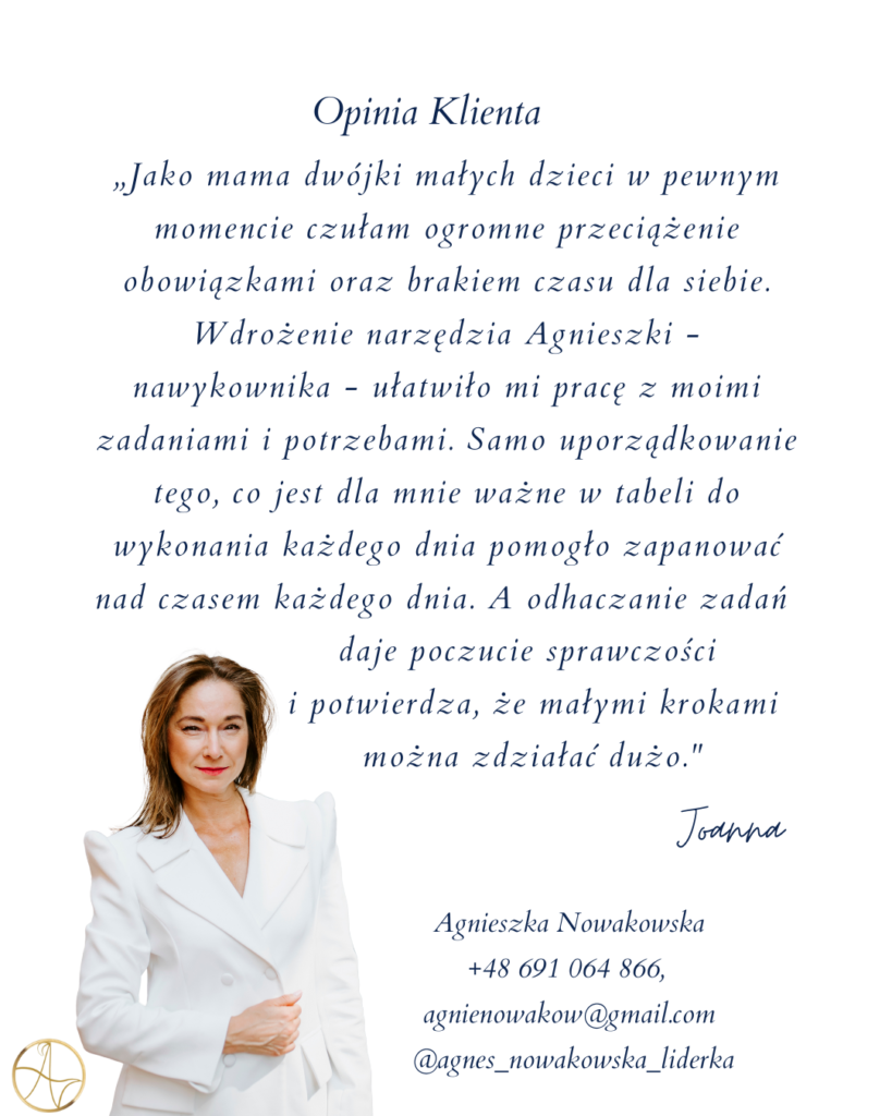Nawykownik -Opinia Joanny KWADRAT