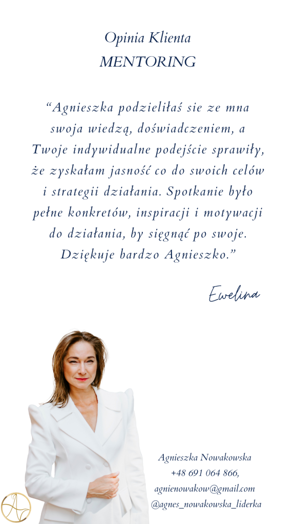 Konsultacja-Mentoring Ewelina M opinia PION